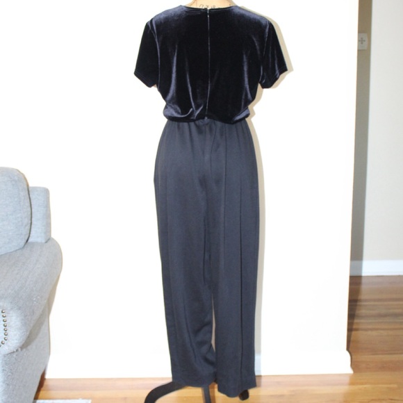 Vtg E.D. Michaels Melanie Drucker Velour Jumpsuit Cropped Jacket Women’s S/M - Picture 8 of 13